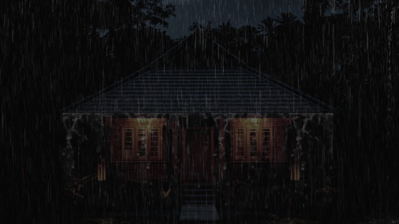 Perfect Rain Sounds for Sleeping | Endless Night Rain and Soft Thunder Murmurs