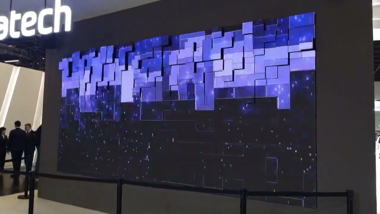 Kinetic LED screen wall display in Germany