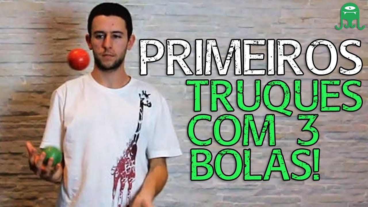 Primeiros truques com 3 bolinhas - Tutorial de malabarismo (Juggling tutorial)