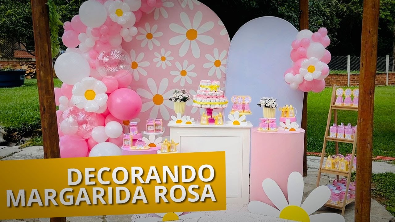 Como montar DECORAÇÃO da Margarida Rosa [Decorando com a Banguelê]