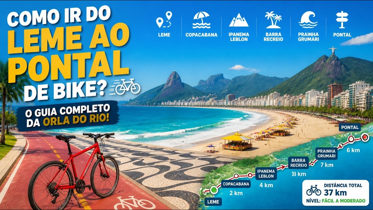 Ciclovia Leme ao Pontal: O MAIOR Passeio de Bike da Orla do Rio de Janeiro!