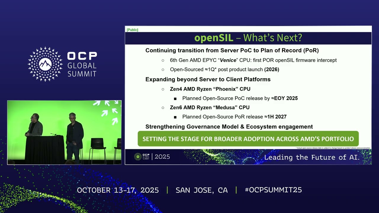 Building Open Firmware for Open Platforms openSIL & The Road to Full Silicon Transparency