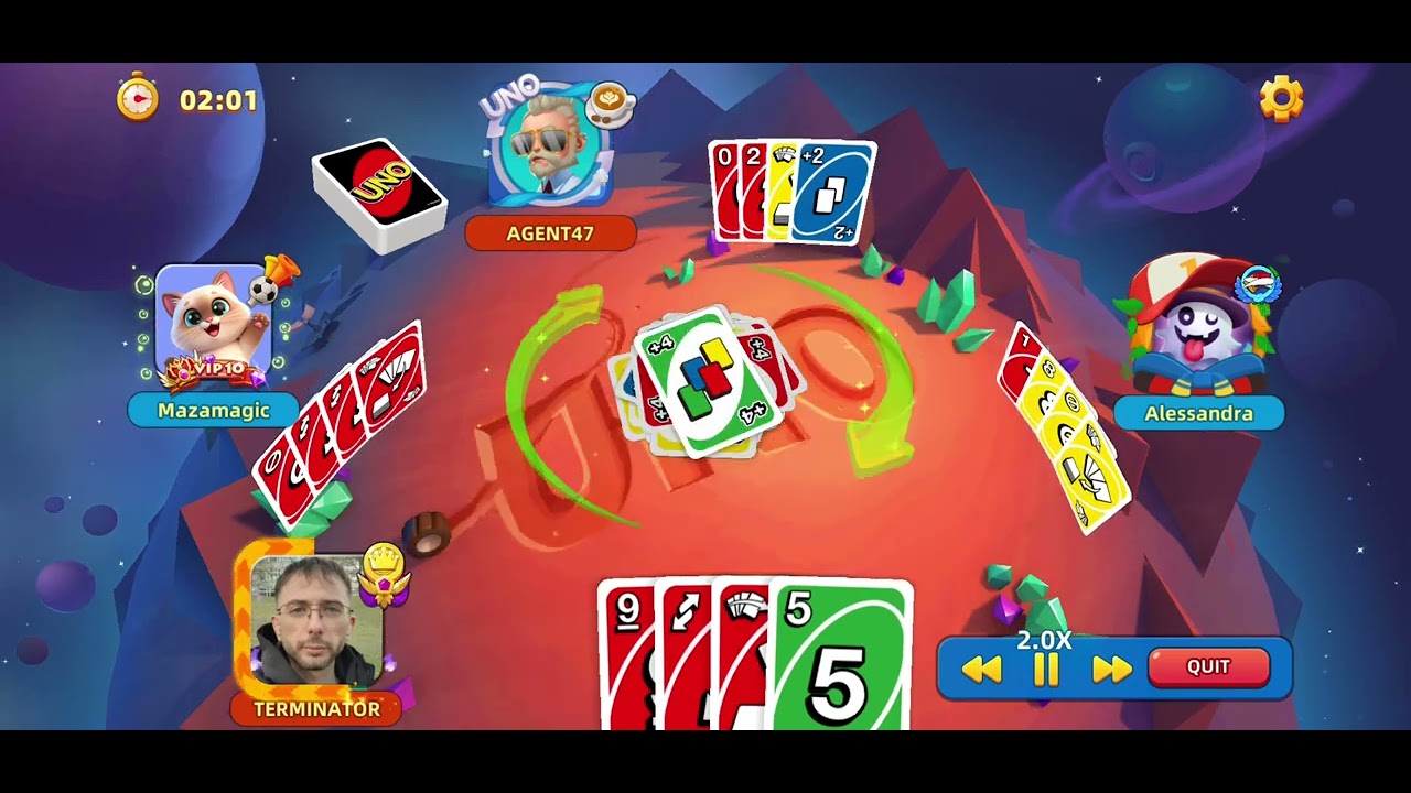 UNO mobile game: Agent the mind reader 🧠