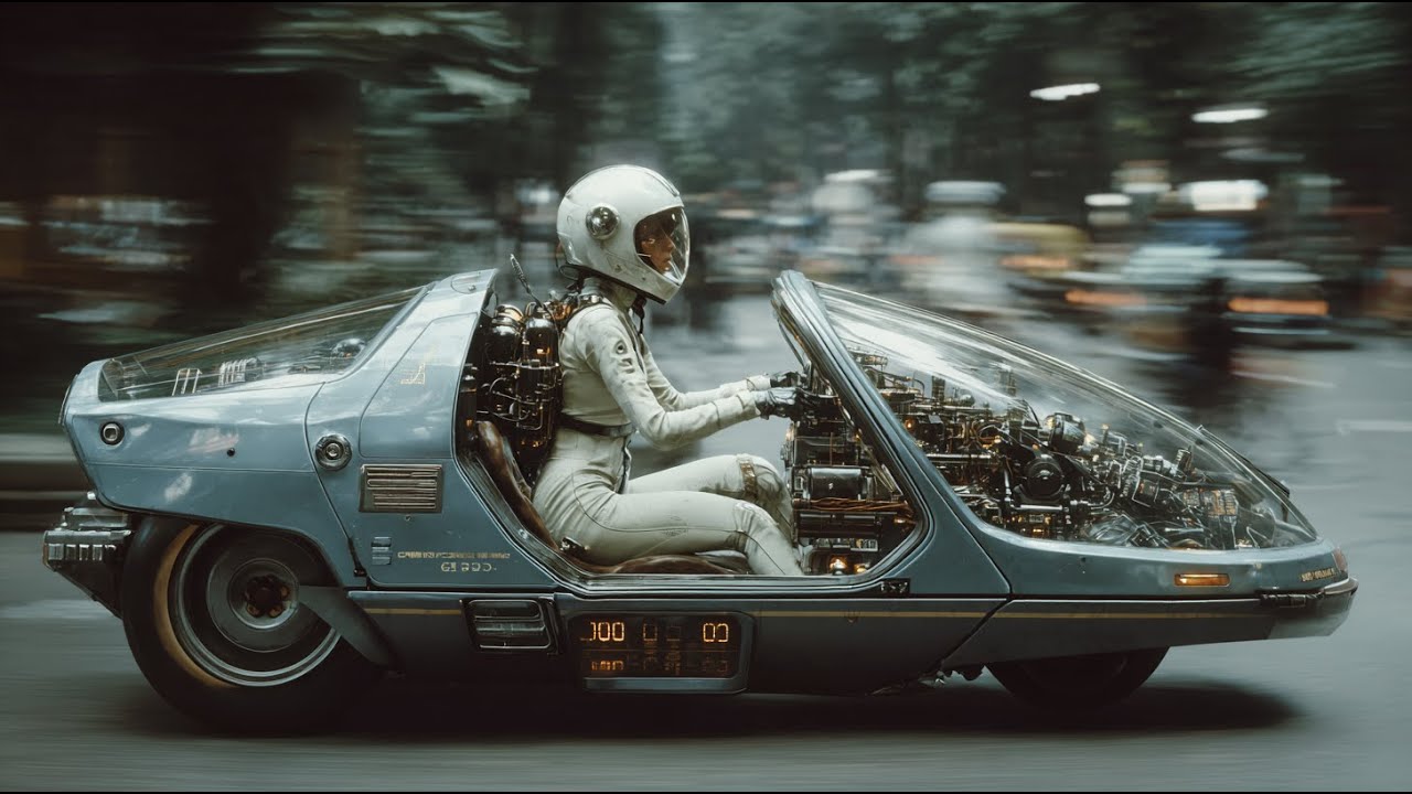 Surreal AI Sci-Fi Vehicles Short Film in 4K 1970s Aesthetic