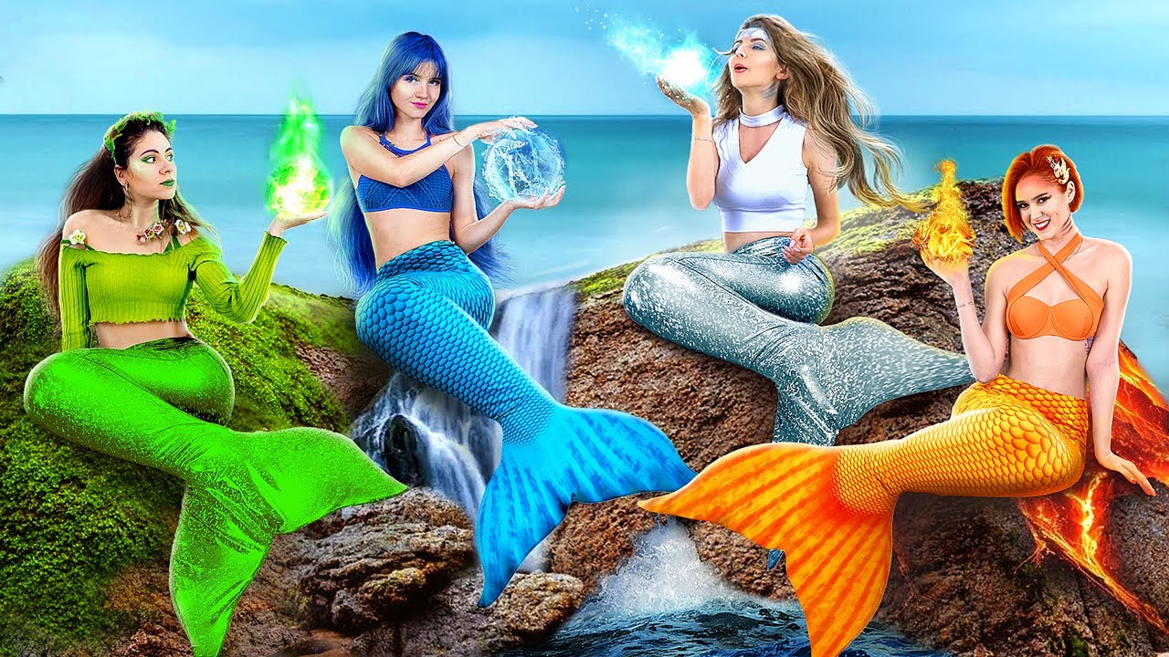 Ateş, Su, Hava ve Toprak Deniz Kızları! / &Uuml;niversitede D&ouml;rt Element!