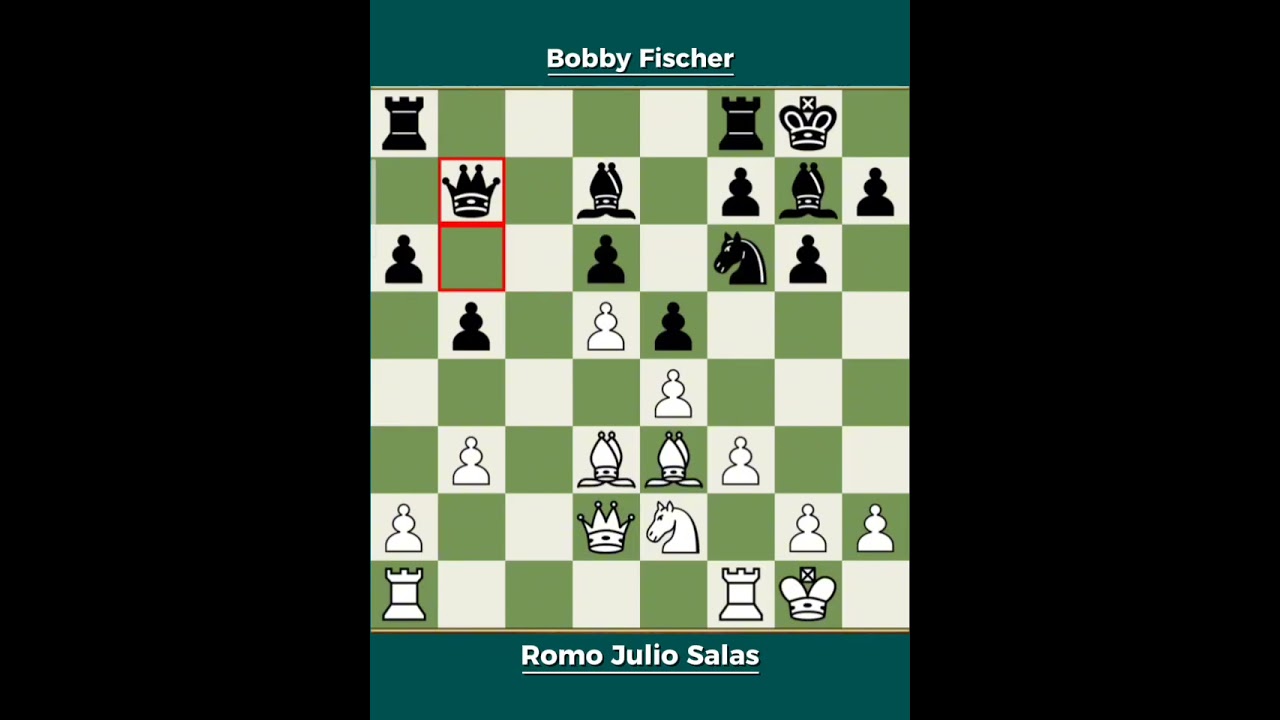 Bobby Fischer vs Romo Julio Salas ◉ Santiago (Chile) 1959 | A Tactical Masterclass