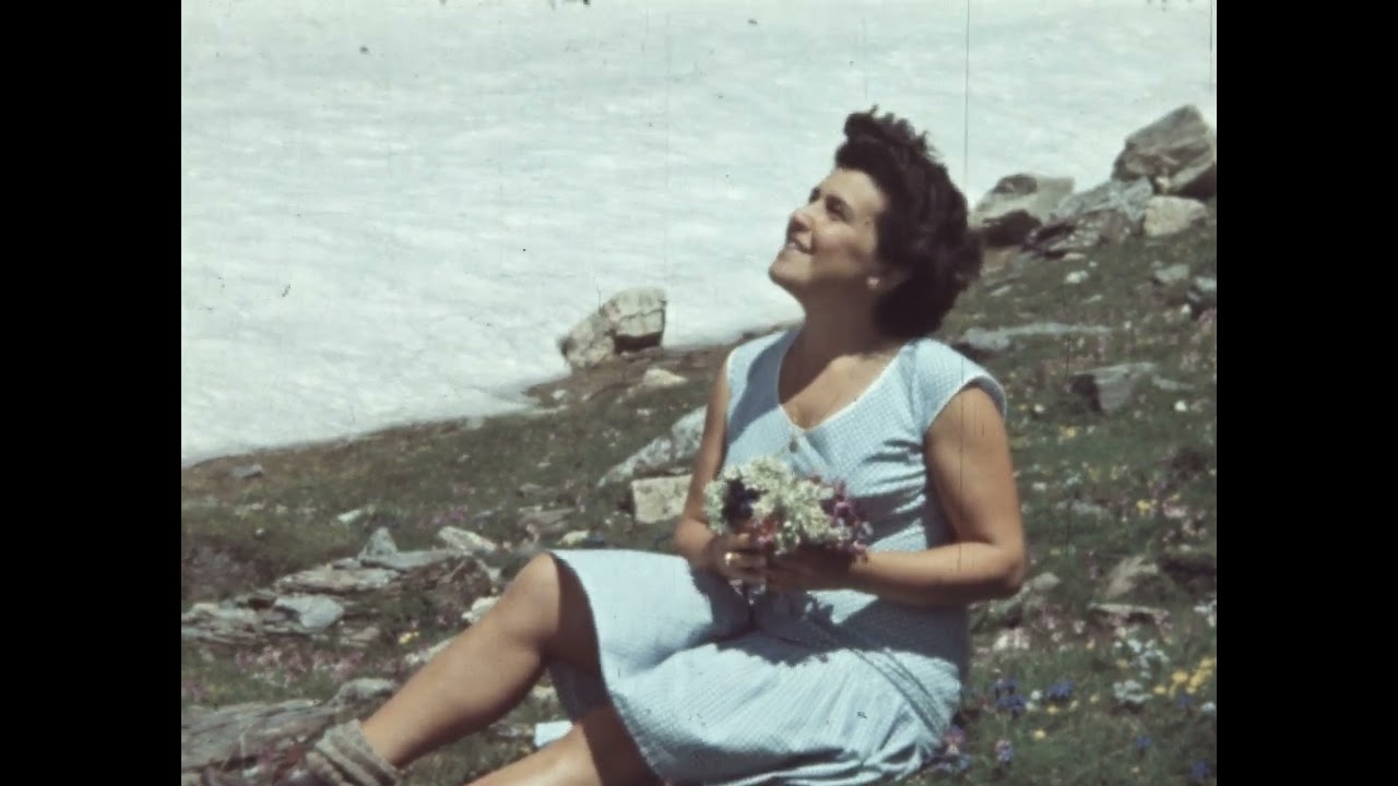 Val d'Ayas Champoluc primi anni '50. Ferraniacolor