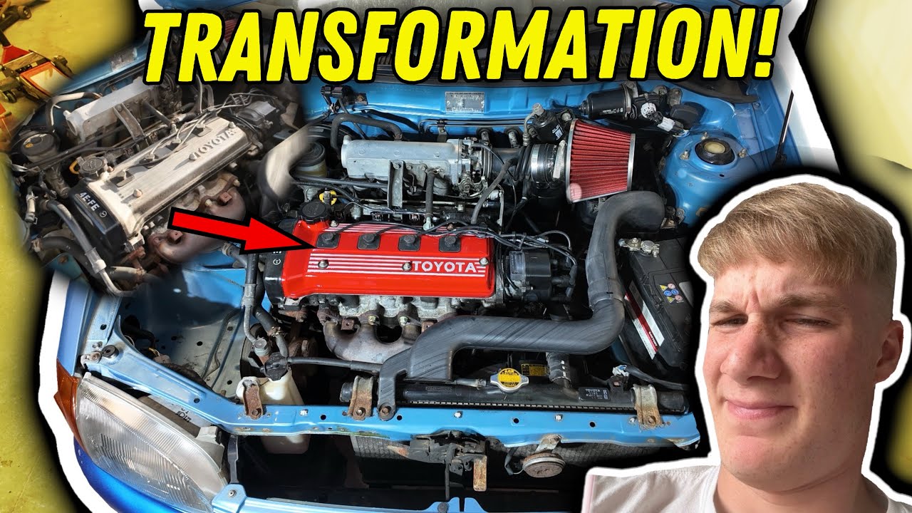 Преобразование моторного отсека моей Toyota Starlet за 600 фунтов стерлингов