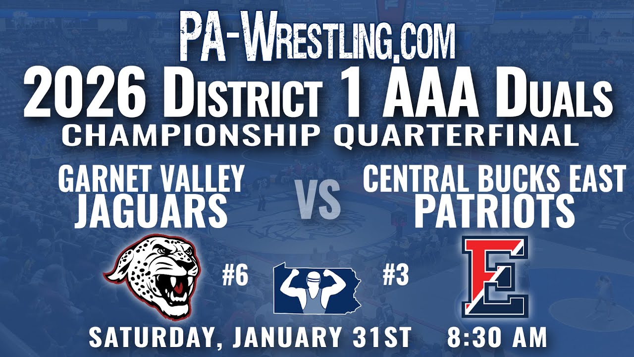 2026-01-31 Central Bucks East vs Garnet Valley (District 1-AAA duals quarterfinal)