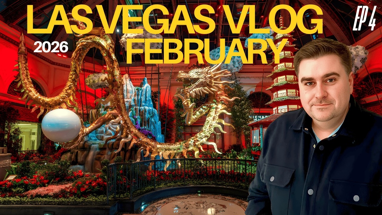 Азартные игры и празднование китайского Нового года в отеле Bellagio в Лас-Вегасе (видеоблог, час...