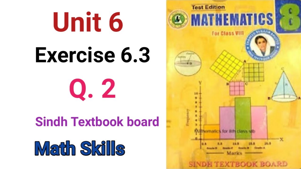 #Maths Class 8 | Unit 6 | Exercise 6.3 | Q 2 | Sindh Textbook board