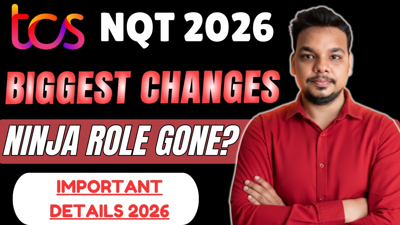 Biggest Change in TCS Exam this year | TCS NQT 2026 Changes for Ninja Role | TCS NQT Hiring 2026