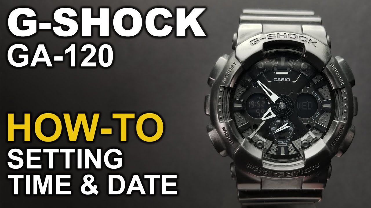 Gshock GA-120 - Setting time and date - Module 5229