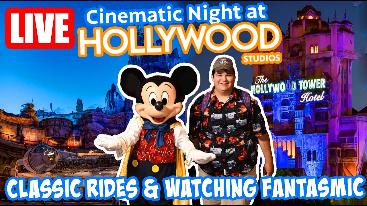 🔴Live: Cinematic Night at Hollywood Studios! - Fantasmic & Rides -  Disney World Livestream