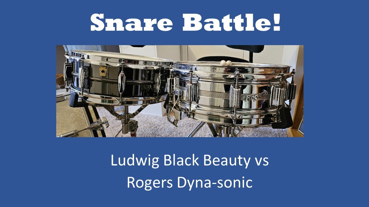 Snare Battle! Ludwig Black Beauty vs. Rogers Dyna-sonic