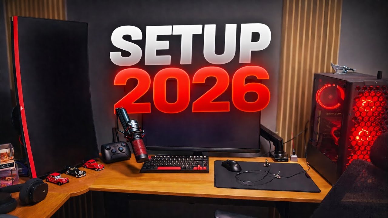 Tour pelo meu setup 2026 (primeiro vídeo de muitos)