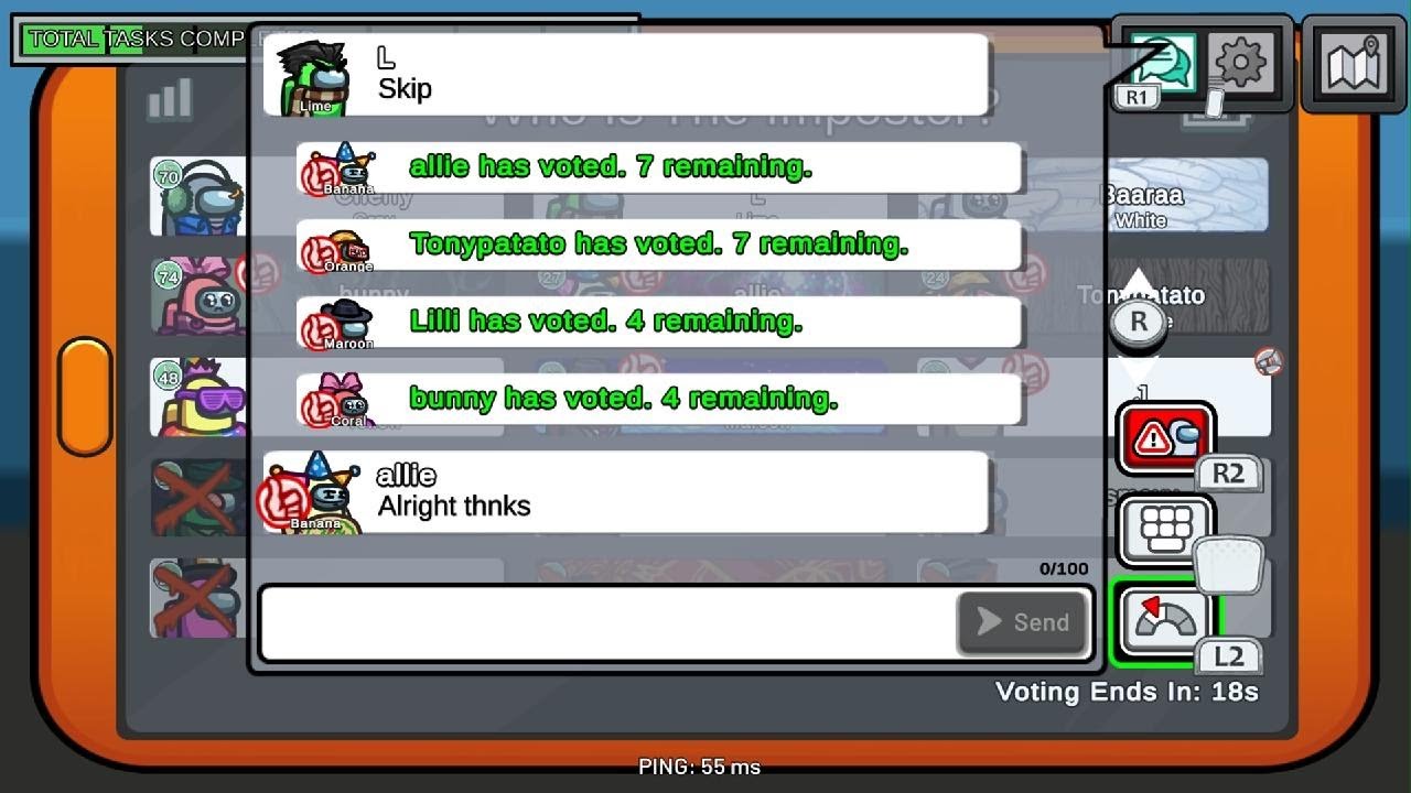 I played a tin a bit of among us to see how good I am or not.
