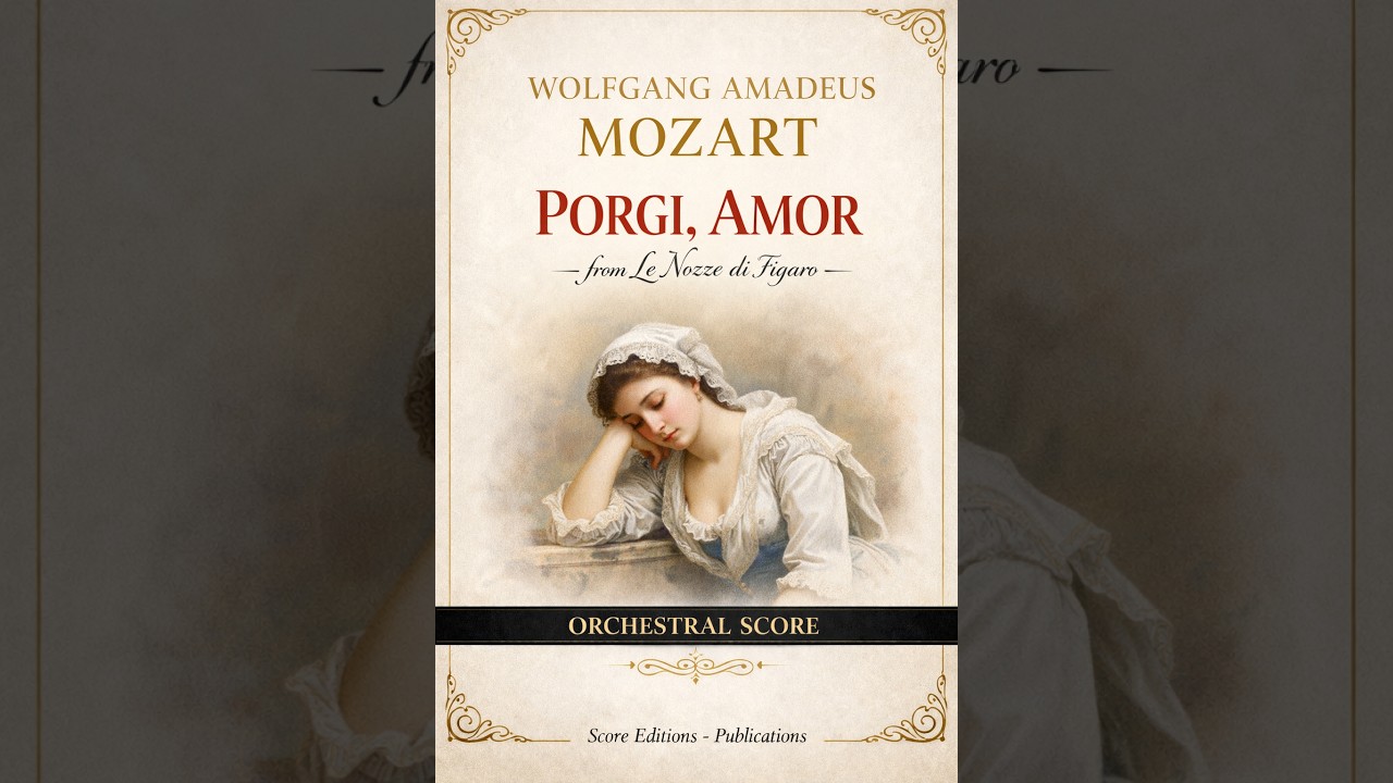 Porgi, amor (Le Nozze di Figaro) | Orchestra Play Along in E♭ Major + Scrolling Score
