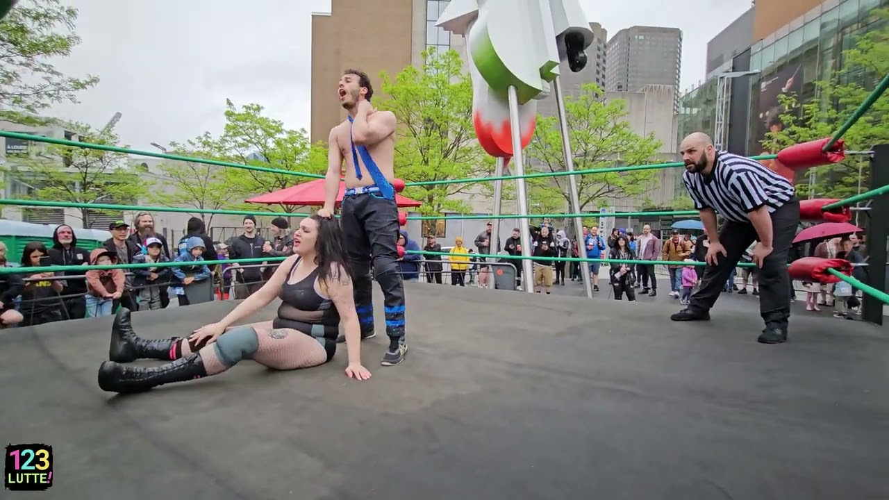 Alicia P Monroe vs Benny P 123 Lutte! Pouzza Wrestling Weekend 2025 day 2
