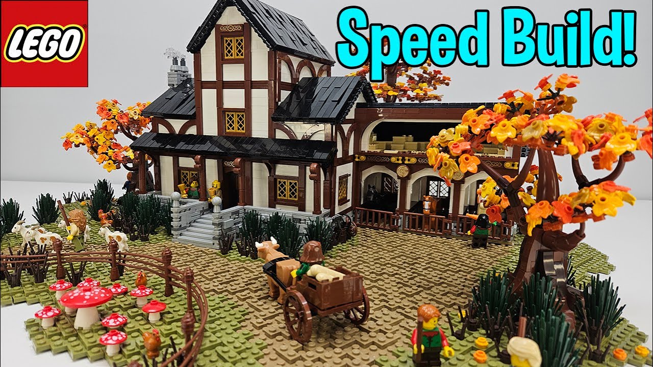 LEGO® Medieval Tavern Speed Build! | With Full Interior! | in 4K! | #lego #speedbuild