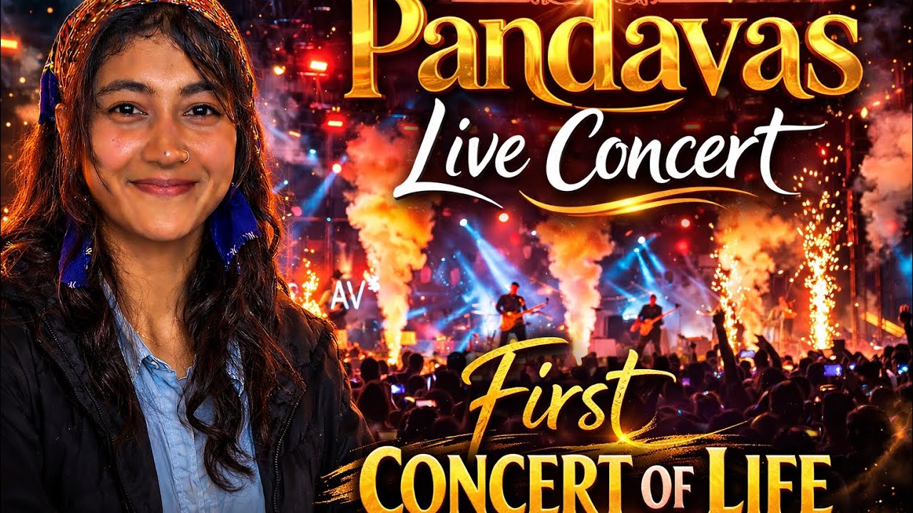 Pandavas Live Concert in Tehri 🔥 | Biggest Pahadi Night Ever | Vlog#viral 