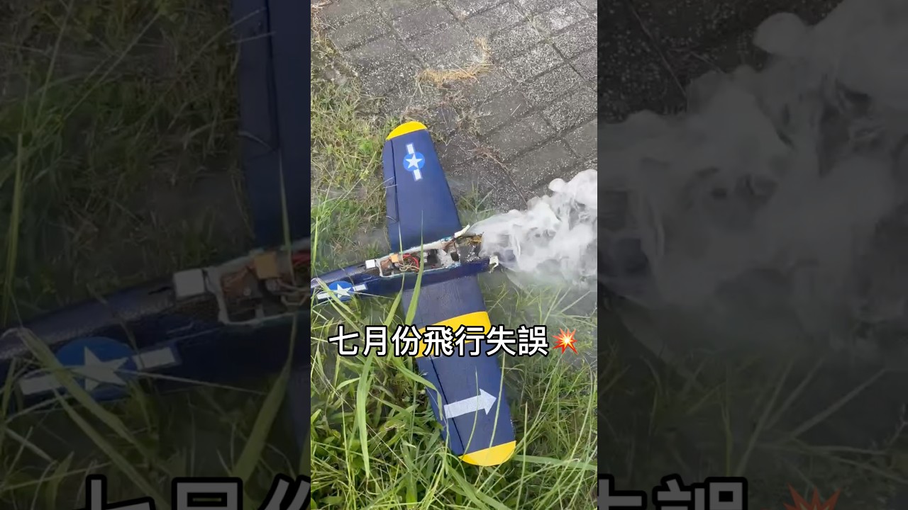 RC Plane Crash in July #rcplane #drone