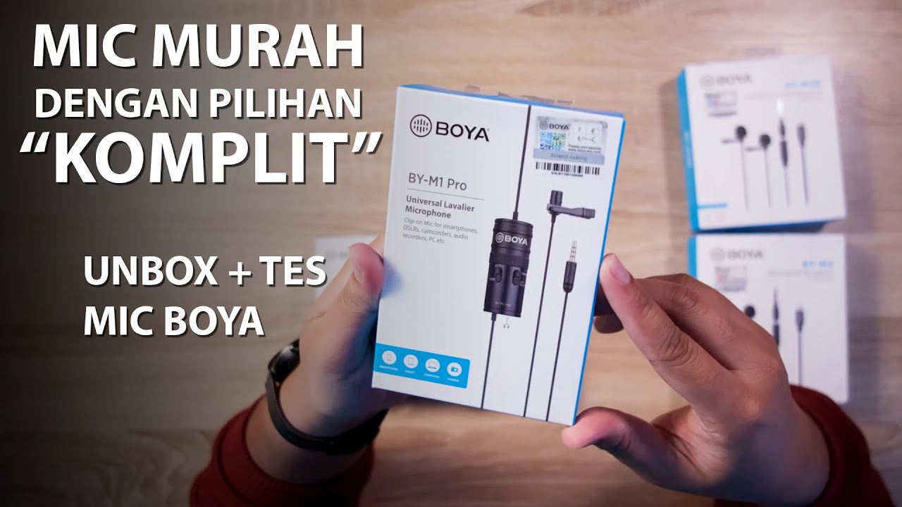 UNBOXING + TES Jajaran Mic Murah Terbaru Dari Boya | Asik Buat Youtube & Podcast
