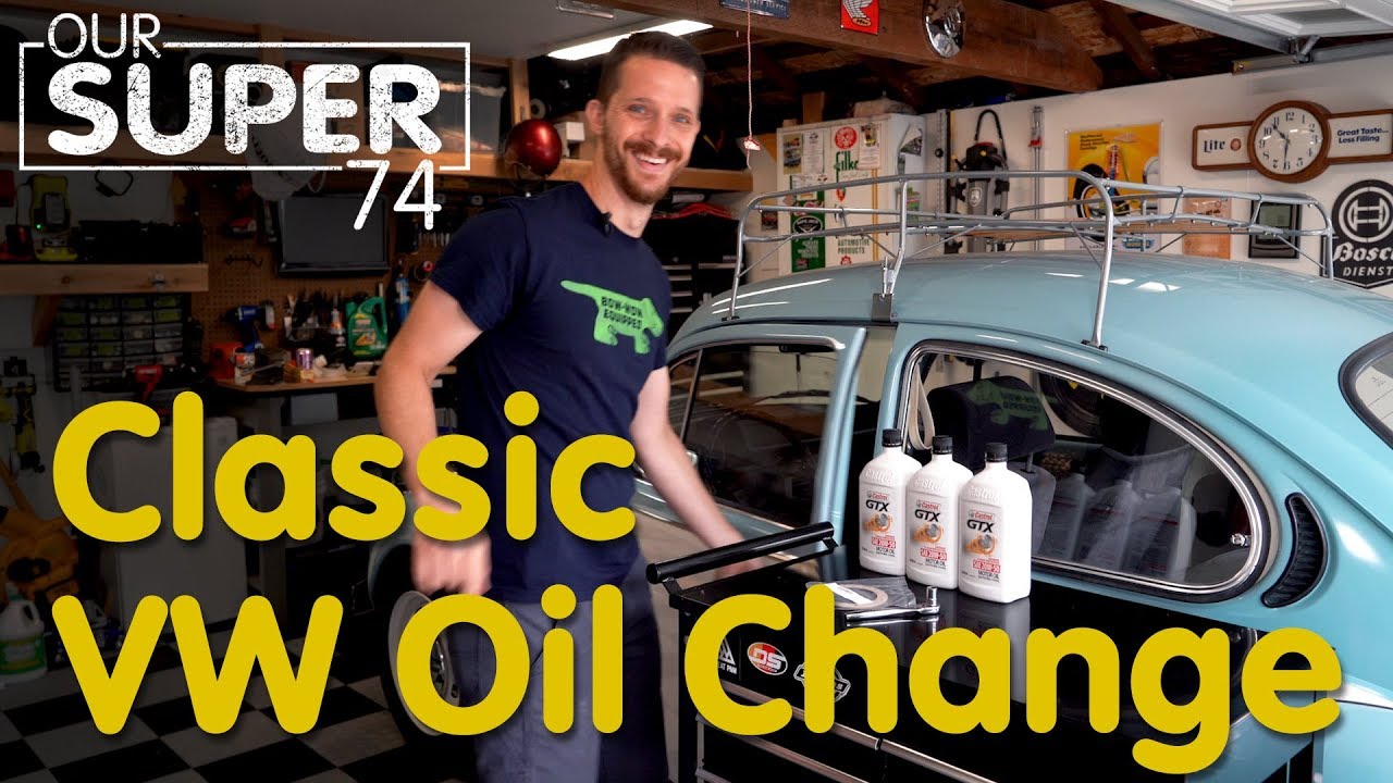 Classic Volkswagen Oil Change!  (Beetle, Super Beetle)