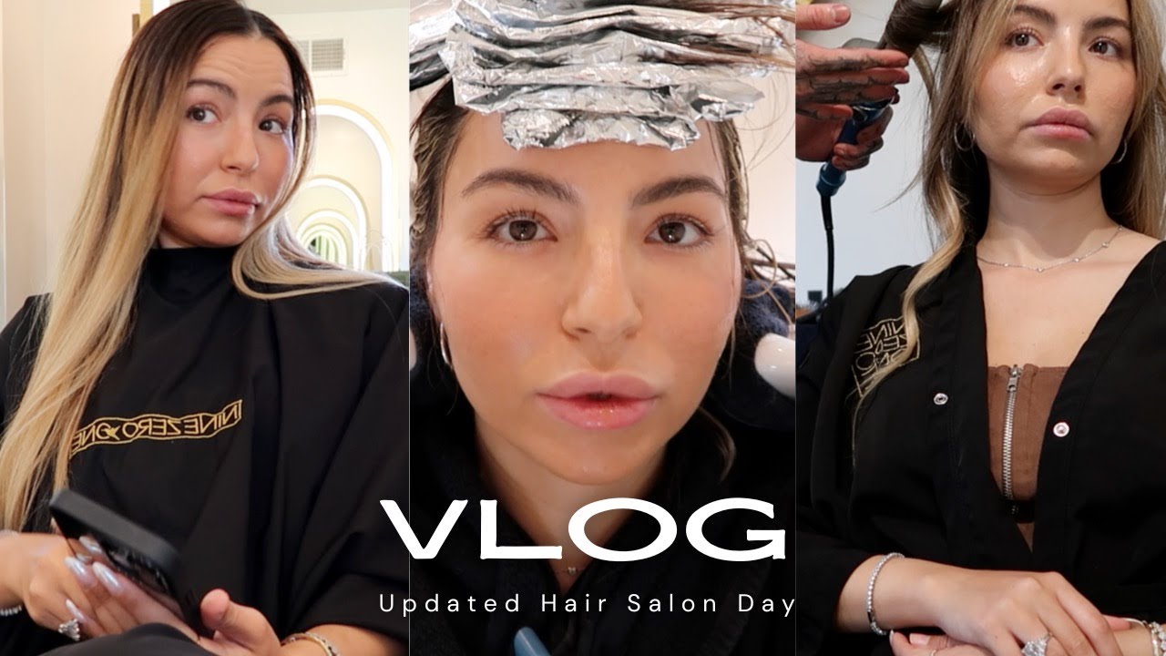 Hair Salon Day what I request to get a Victoria Secret hair color & cut #glowup #hairtransformation