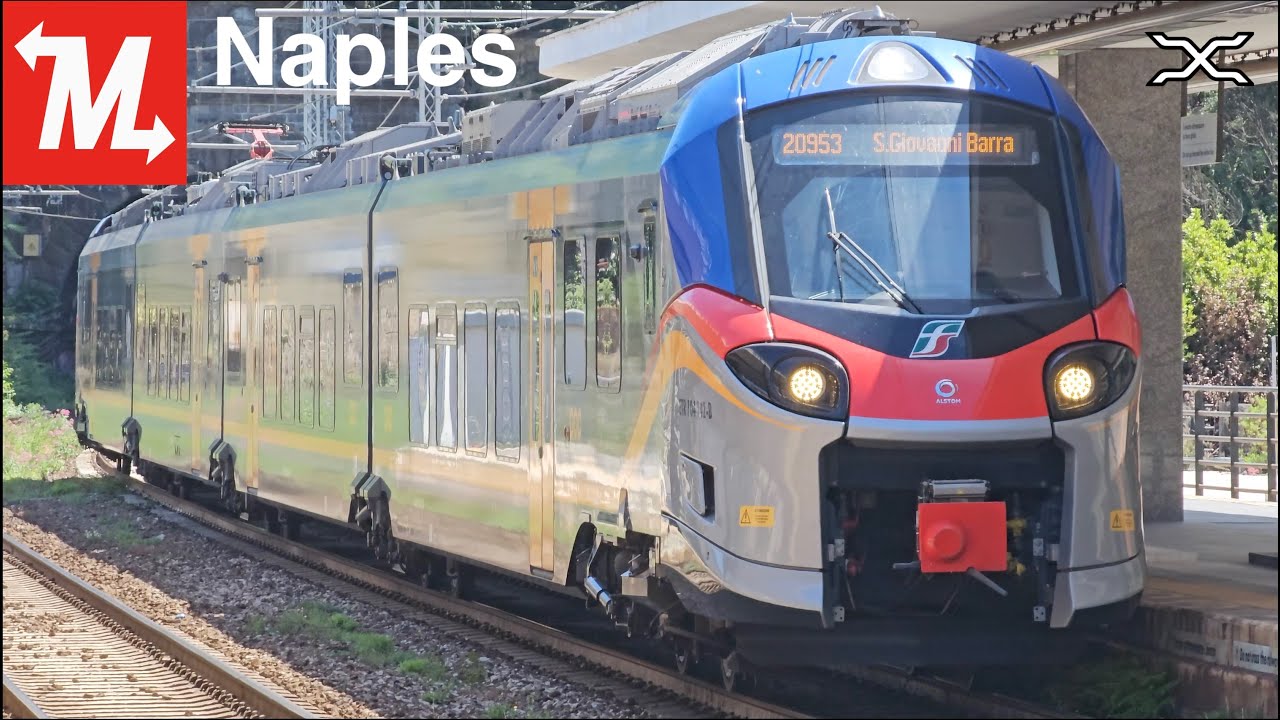 Metro Naples Line 2 | Trenitalia | servizio ferroviario metropolitano Napoli | Alstom Coradia Stream
