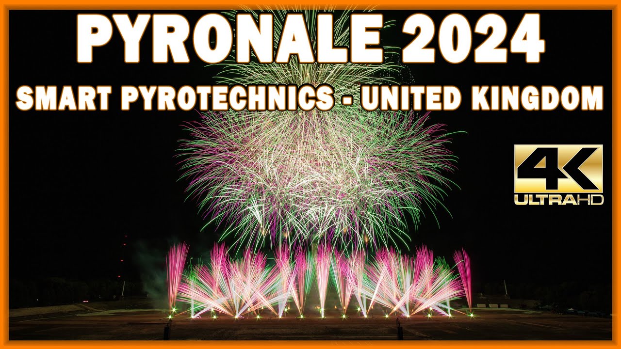 ⁴ᴷ Pyronale 2024: Smart Pyrotechnics - United Kingdom - England - Gro&szlig;britannien - Feuerwerk -