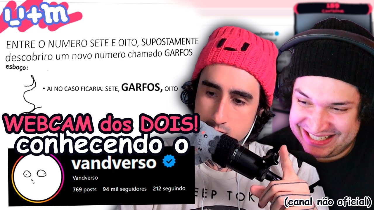 FELPS mostrando pro MEIAUM o VANDVERSO (WEBCAM dos DOIS)