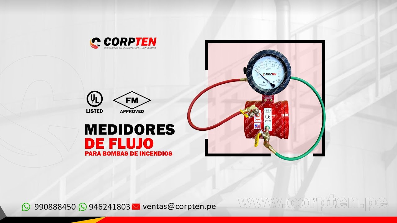 MEDIDORES DE FLUJO PARA BOMBAS DE INCENDIOS