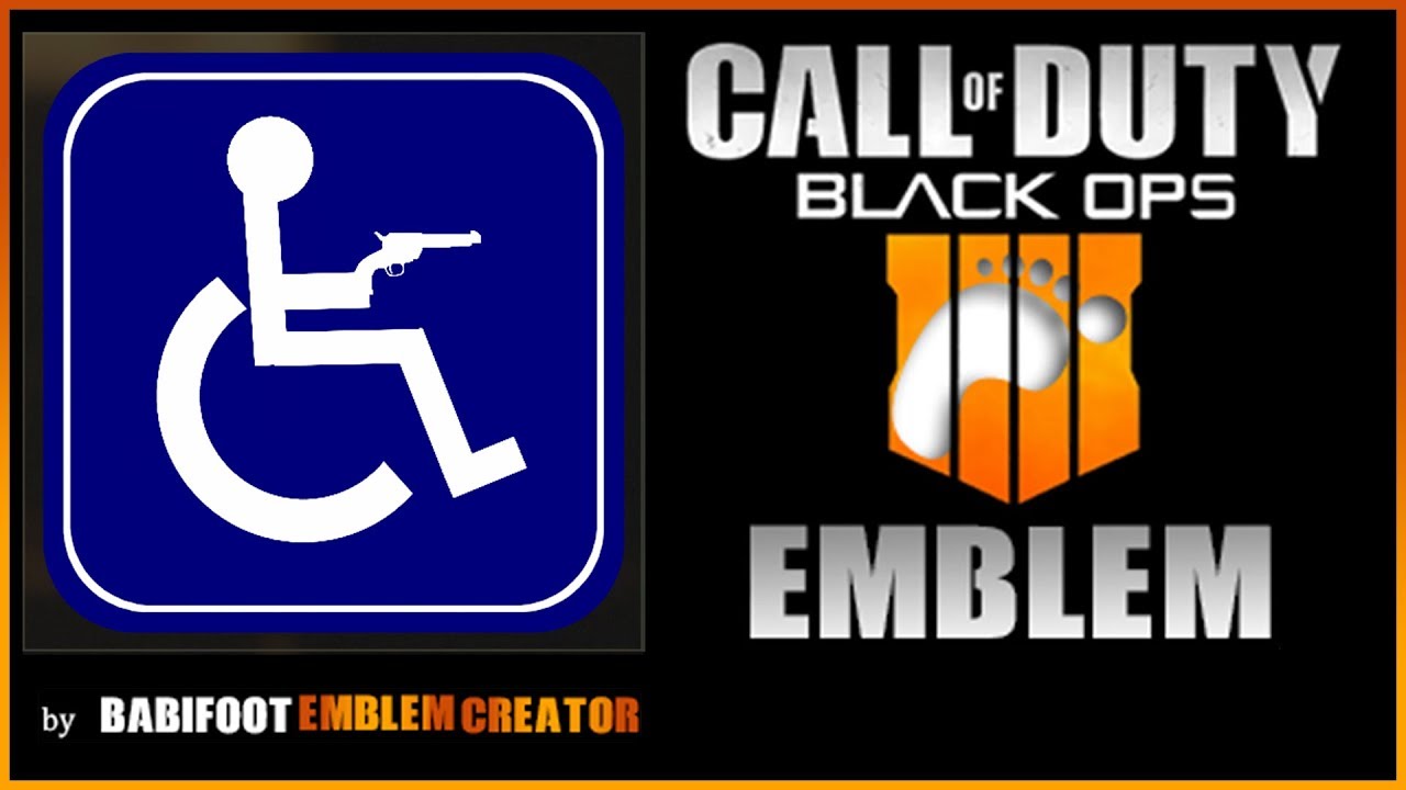 COD BO4 Emblem Tutorial -  Handicap Icon (VERY EASY)