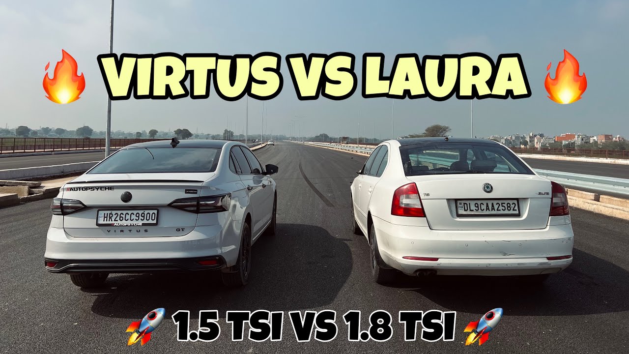 VW VIRTUS GT VS ŠKODA LAURA : DRAG RACE