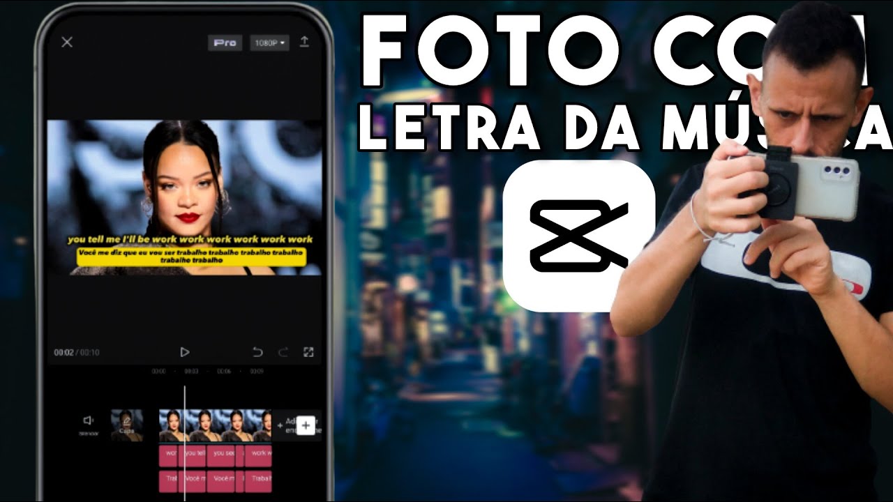 Como fazer vídeo com FOTO e LETRA DE MÚSICA no CAPCUT
