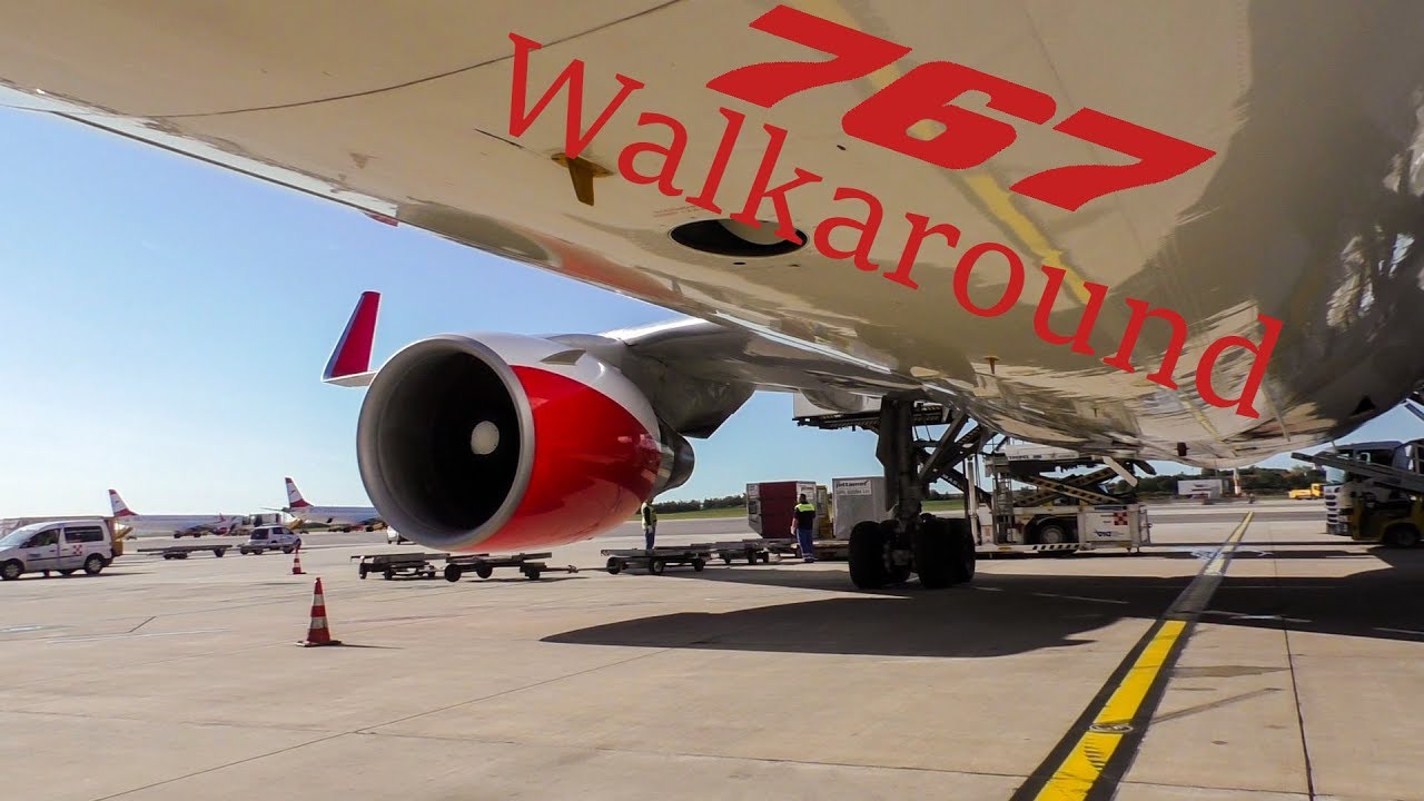 EXCLUSIVE Austrian Airlines Boeing 767-300ER Aircraft Walkaround + Cabin Visit!