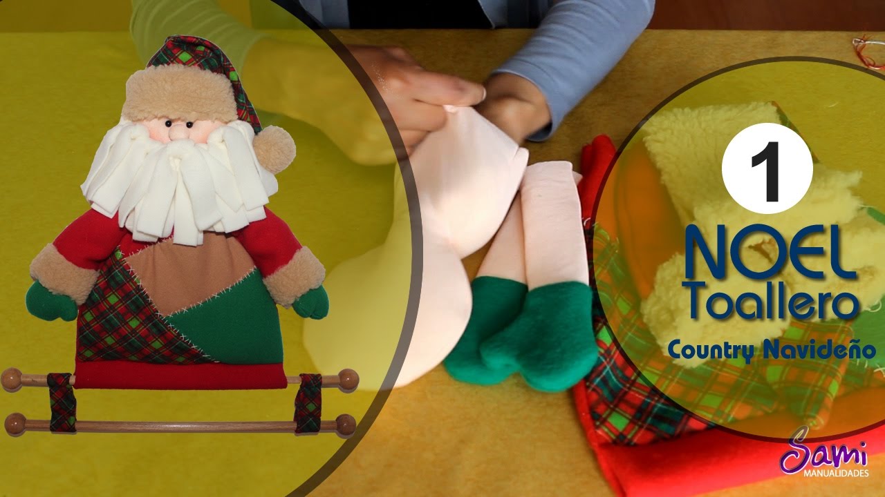 manualidades para navidad - Noel Toallero Country Navideño