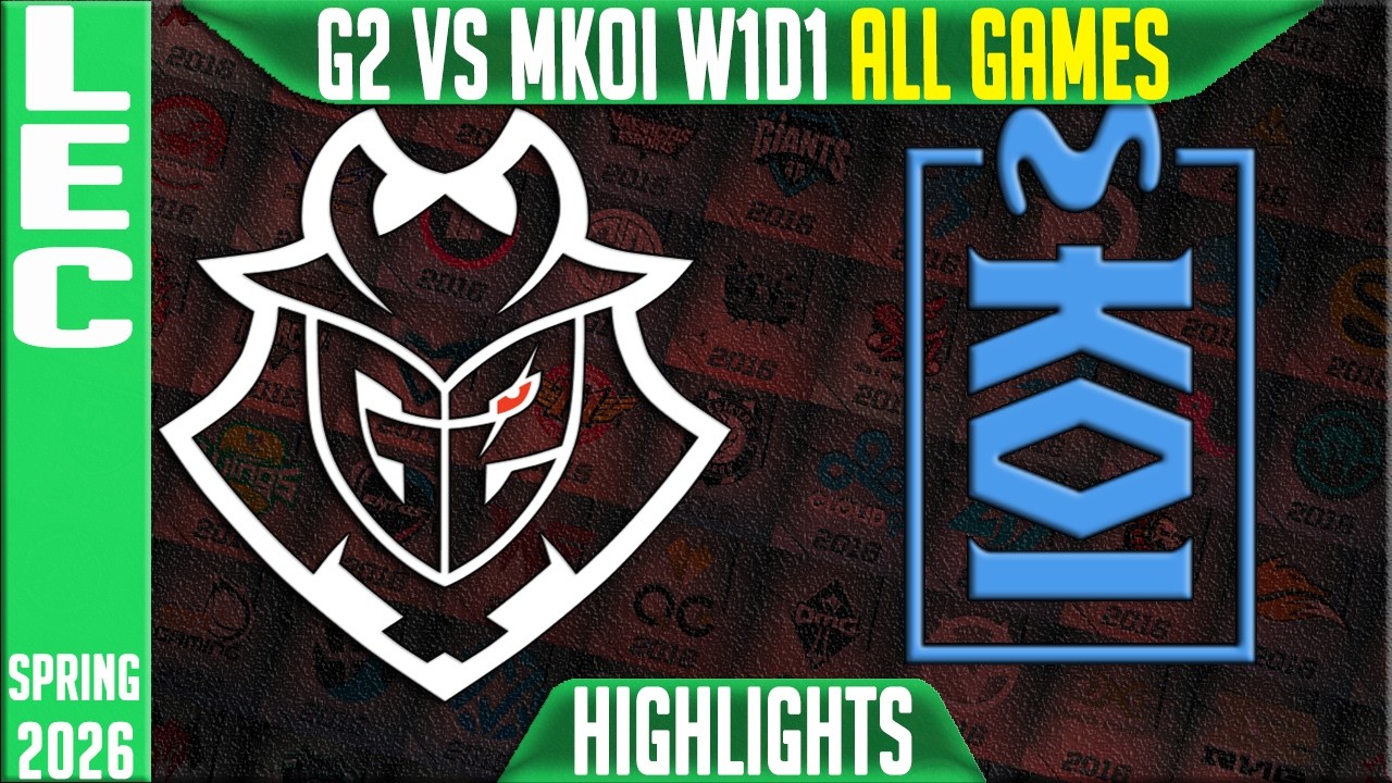 G2 vs MKOI Highlights ALL GAMES | LEC Summer 2026 W1D1 | G2 Esports vs Movistar KOI
