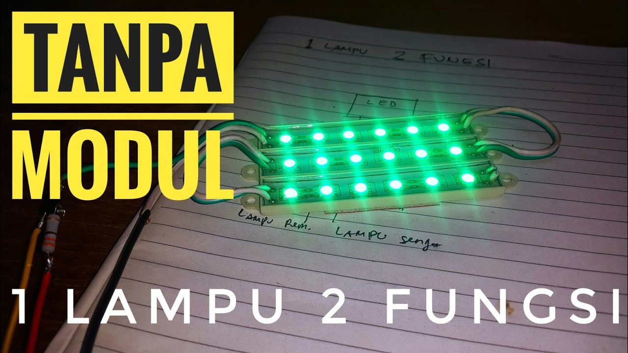 Membuat lampu senja dan lampu rem. SIMPLE !