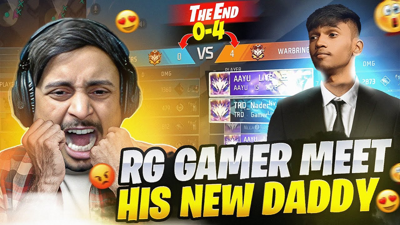 Angry YouTuber Rg Gamer🤬defeated 0- 4😡And Kicked His Teammate  From Friend List🤯