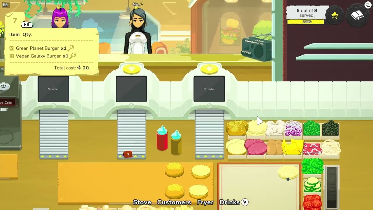 Galaxy Burger Steam Deck Gameplay HD 1080p