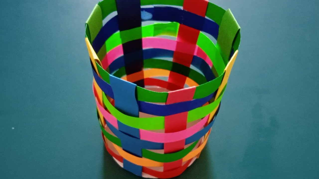 Paper Strip Pen Stand | How To Make Pen Stand From Paper | DIY
