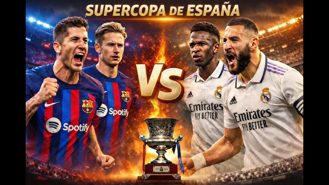 🔥 EL CLÁSICO MÁS BRUTAL DEL AÑO | Barcelona vs Real Madrid | Supercopa