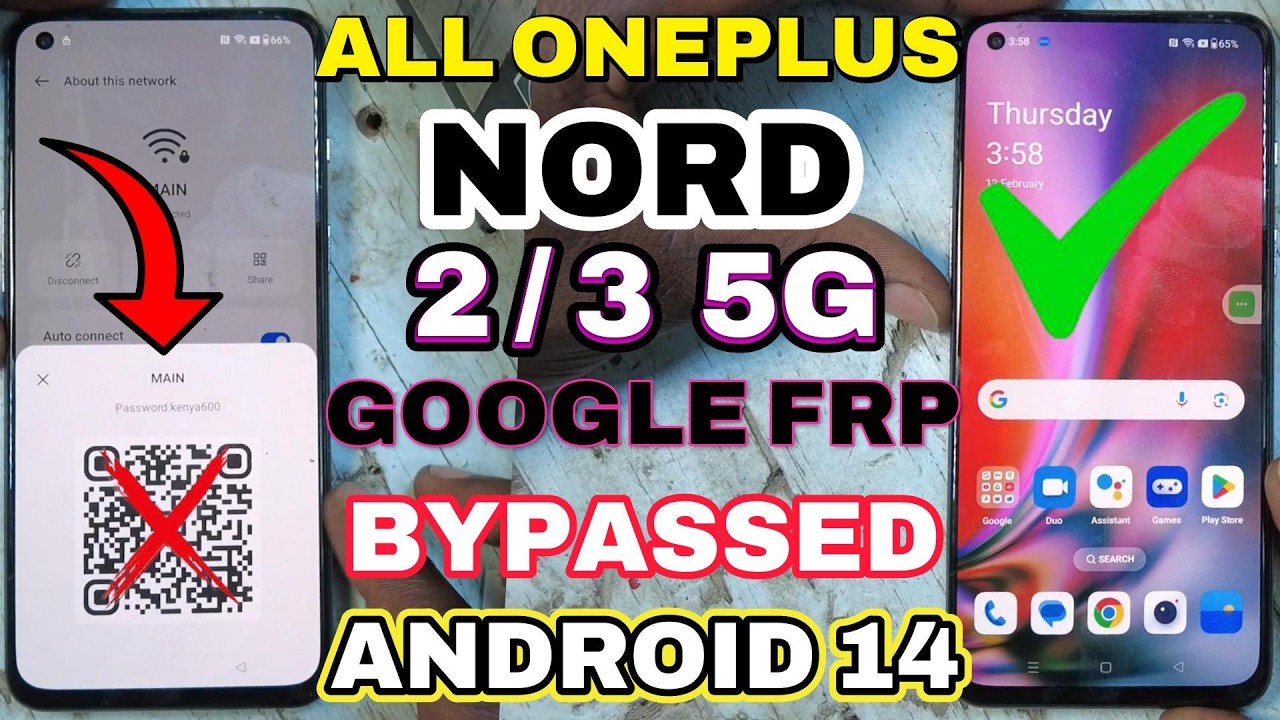 Обход Google FRP на всех устройствах OnePlus Android 14, OnePlus Nord 2/3 (статья не работает без...