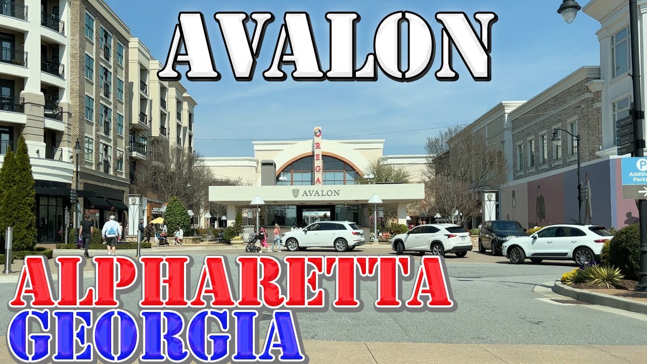 Avalon - Alpharetta - Georgia - 4K Neighborhood Drive