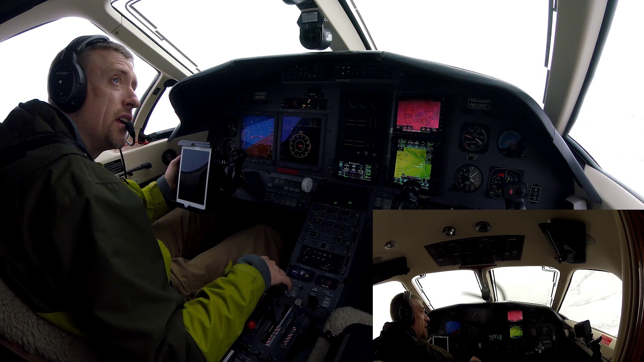 Instrument Approach in a One of a Kind PC-12