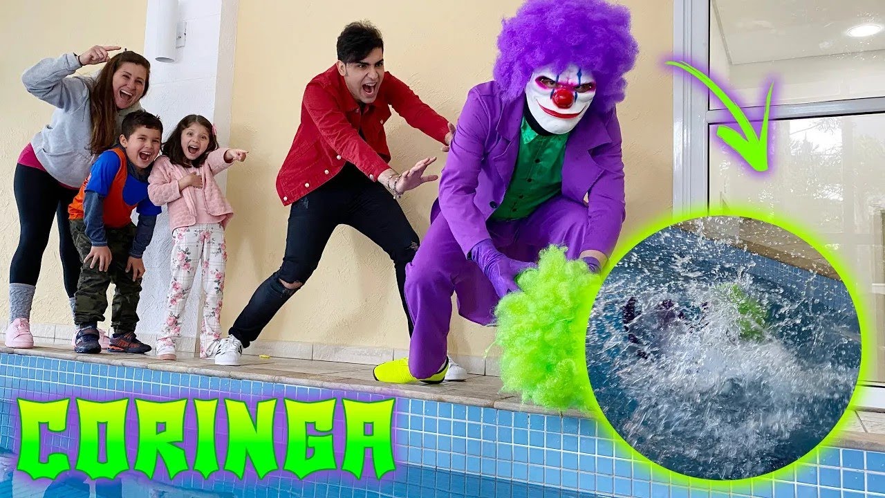TRÊS MAIORES TOMBOS DO CORINGA NA PISCINA ★ FAMÍLIA MASUDINHA ★