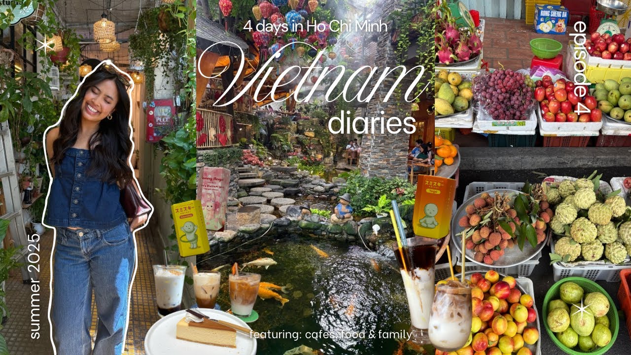 Видеоблог о Хошимине 🌱🇻🇳 | Походы по кафе, шопинг, встречи с семьёй, 4-дневное путешествие по Вье...