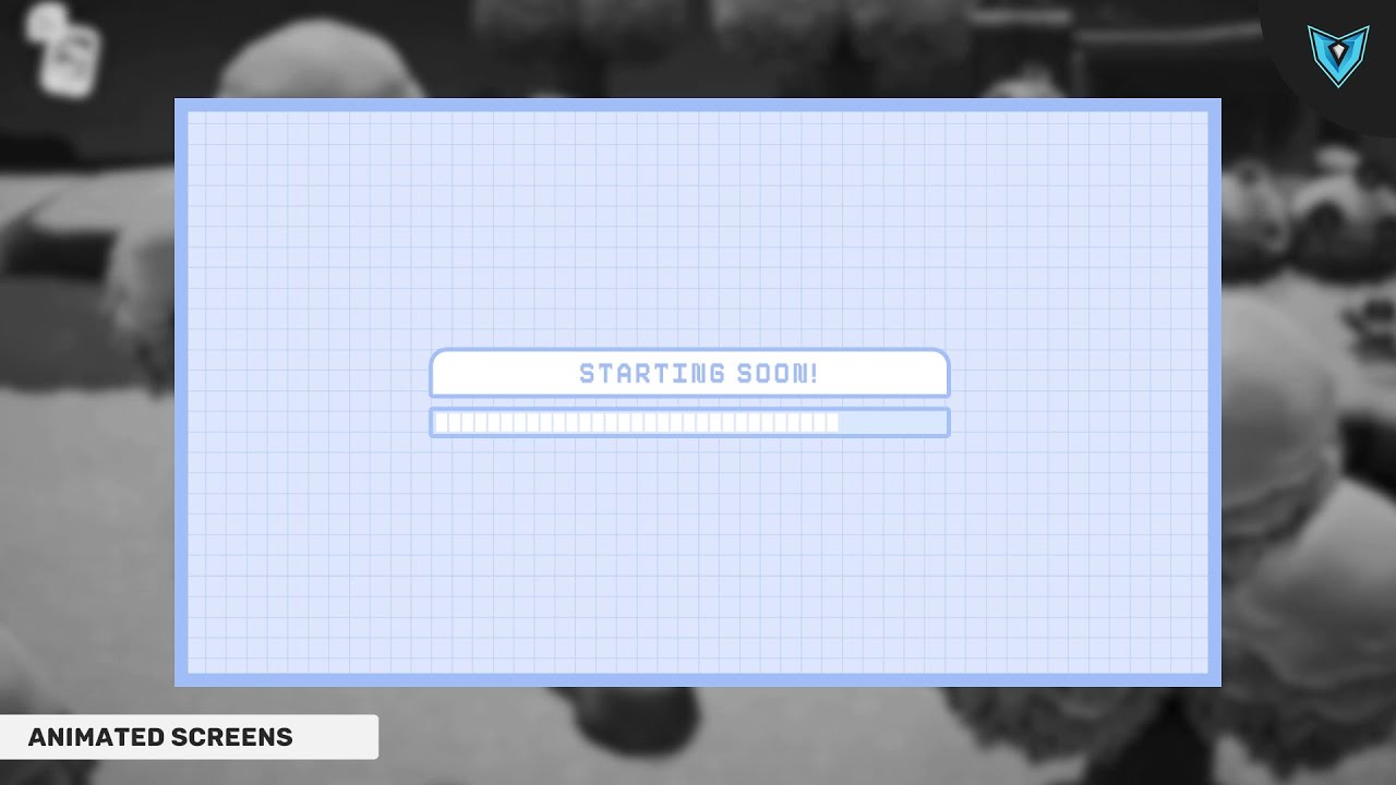 Blue Twitch Overlay Package For Twitch, OBS Overlay For Streaming